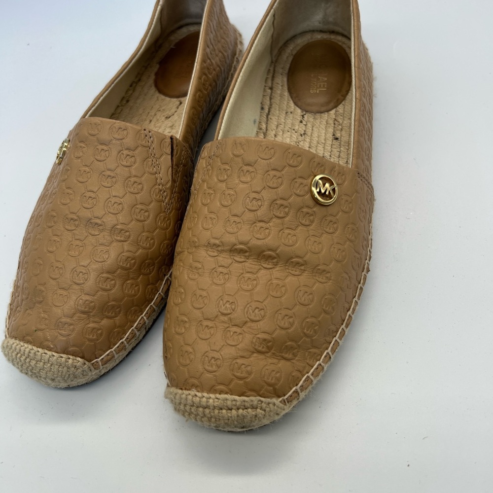 Michael Kors women’s Tan Leather Espadrille Slip-On